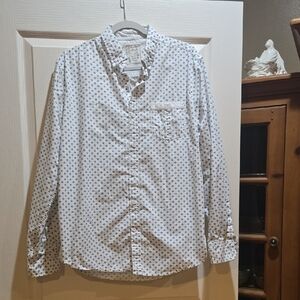 Men's White Patterned Shirt